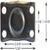 CA2 Series Rigid Caster Plate Diagram