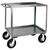 Stromberg 2 Shelf Steel Service Carts with Pneumatic Casters