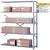 8000 Series Open Shelving - 48 Inch Wide - Add-On Units