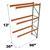 Stromberg Teardrop Storage Rack - Add-on Unit without Deck - 96 in x 36 in x 12 ft