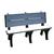 BEN-PDB1-72-BKGY Recycled Plastic Benches