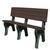 BEN-PDB2-72-BKBN Recycled Plastic Park Benches