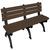 BEN-PMQB-72-BKBN Recycled Plastic Park Benches