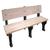 BEN-PTDB-72-BKCD Recycled Plastic Park Benches