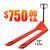 CPJ2772 72 Inch Long Extended Reach Pallet Trucks