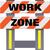 Folding Safety Barricade Work Zone Orange