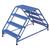 Vestil Double Sided Perforated Step Ladders, Model LAD-DD-32-4-P
