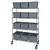 Quantum MWR4-2419-9 Mobile Wire Shelving System Gray