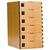 Hallowell VersaMax PHL1282-6A-E-FA Phenolic Box Lockers - Electronic Lock