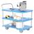 Vestil PSC-1828-3 3 Shelf Plastic Platform Carts