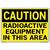 Vestil Sign - Caution Radioactive Equipment In This Area