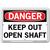 Vestil Danger Keep Out Open Shaft