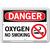 Vestil Danger Oxygen No Smoking