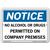 Vestil Notice No Alcohol or Drugs Permitted on Company Premises