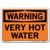 Vestil Warning Very Hot Water