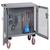 ST-2448-6PY-PB 2-Sided Mobile Maintenance Cart with Pegboard Panels