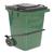 Green Trash Cans with Metal Foot Lid Lift