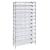 Quantum Clear-View Economy Shelf Bins - Complete Wire Packages WR12-107CL