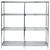 Quantum Genuine Wire Shelving Chrome Add-On Kit - 4 Shelves 63 inch High