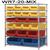 Quantum Hulk 24 inch Wire Shelving Systems Complete Packages WR7-20-MIX