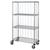 Quantum 3 Sided 4 Shelf Wire Enclosure Cart