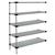 Quantum Stainless Steel Solid Shelving Add-On Kits - 5 Shelves 63 Inch High